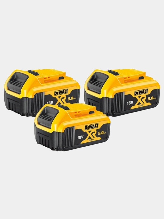 Набор аккумуляторов DeWALT XR 18 В, 5AH Li-ion, 3 шт, DCB184P3-XJ - 