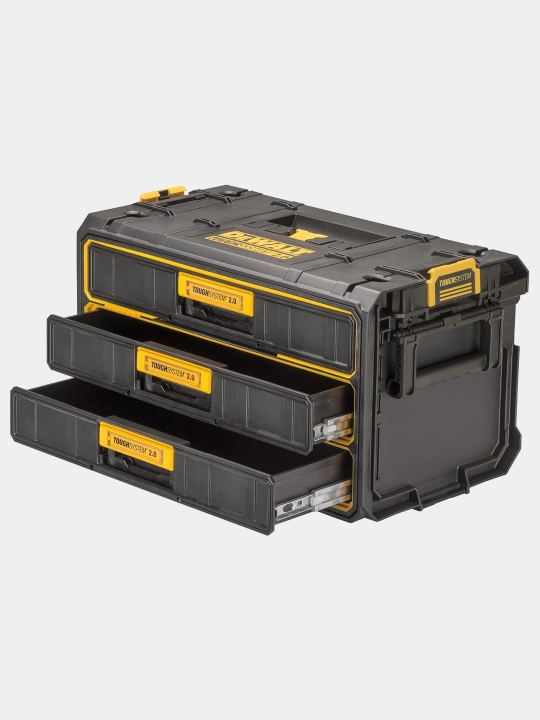 Asboblar qutisi DeWALT Toughsystem 2.0, 3 ta sirpanish bo'limi bilan DWST08330-1 - 