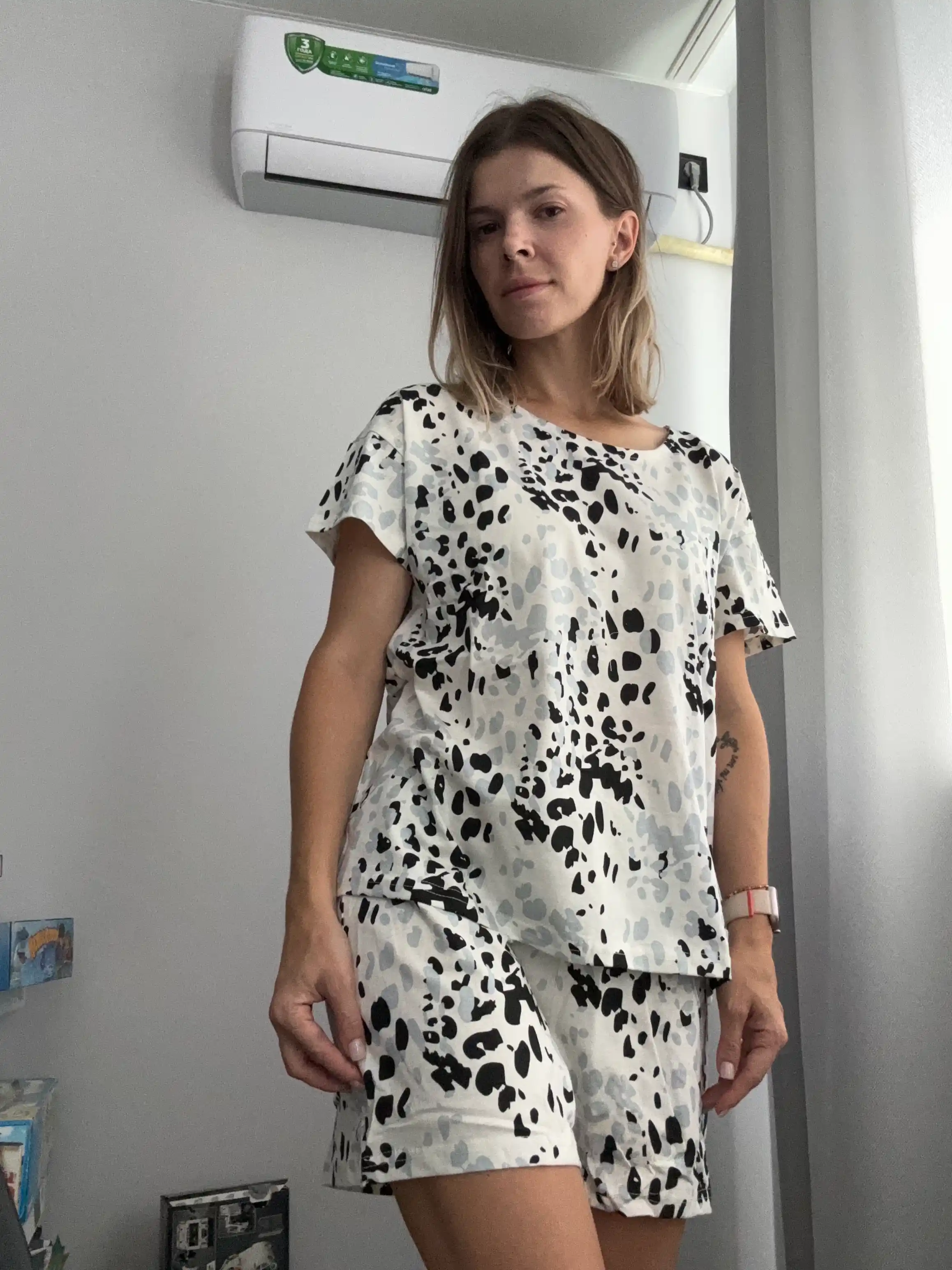 Pijama ayollar uchun, shortilar ayollar bilan NEO, paxta