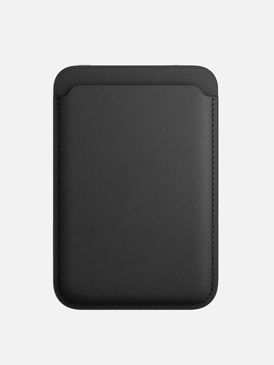 Кожаный картхолдер с поддержкой MagSafe для iPhone, с логотипом - 