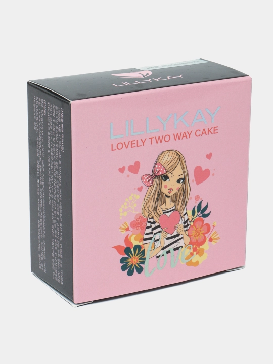 Yoshartiruvchi upa LillyKay Lovely Two Way Cake SPF40+ – tabiiy yoritilgan va silliq teri
