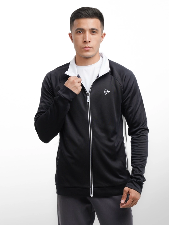 Erkaklar sport shamol himoyachisi Dunlop CLUB MENS KNITTED JACKET