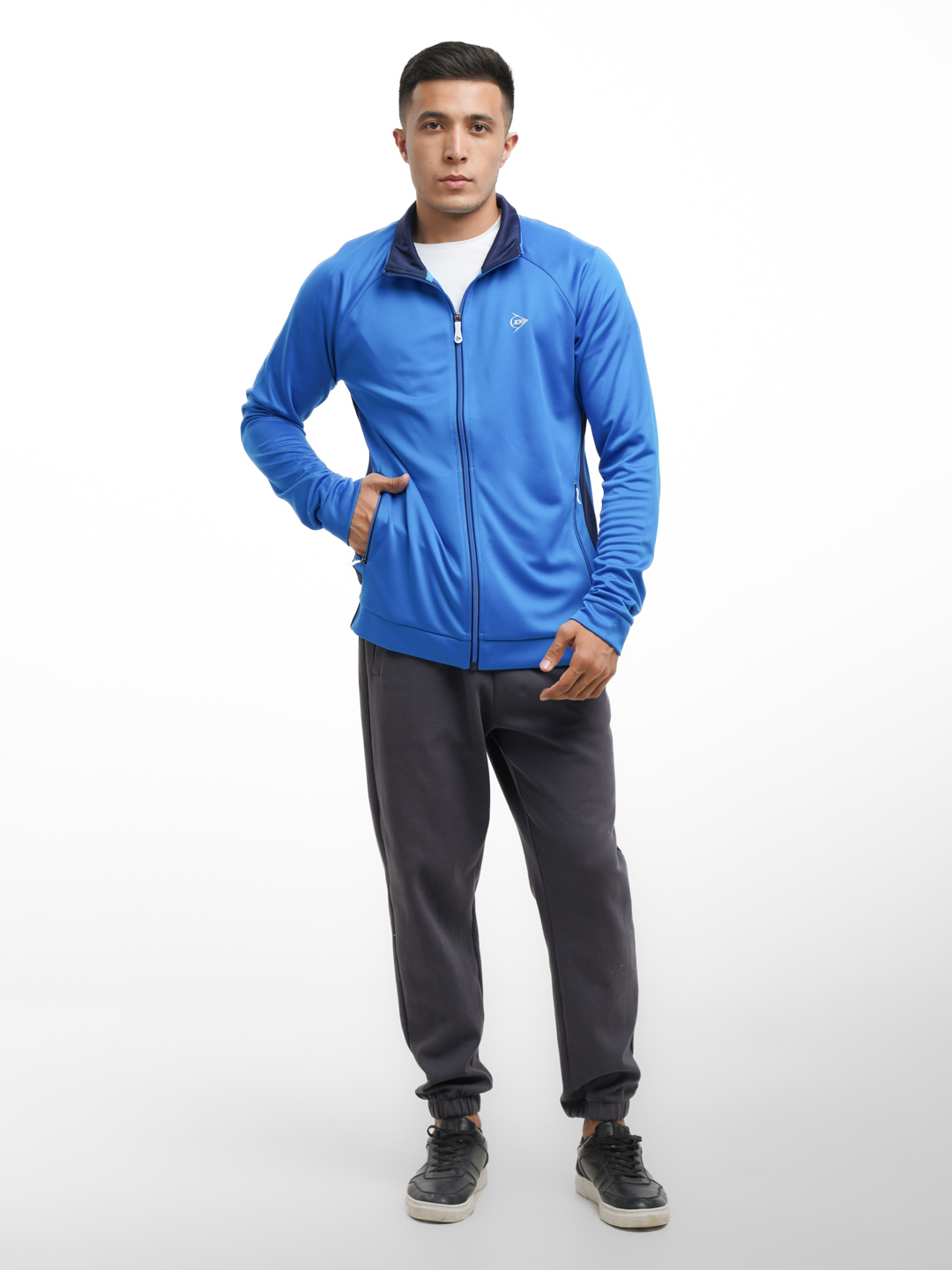 Erkaklar sport shamol himoyachisi Dunlop CLUB MENS KNITTED JACKET