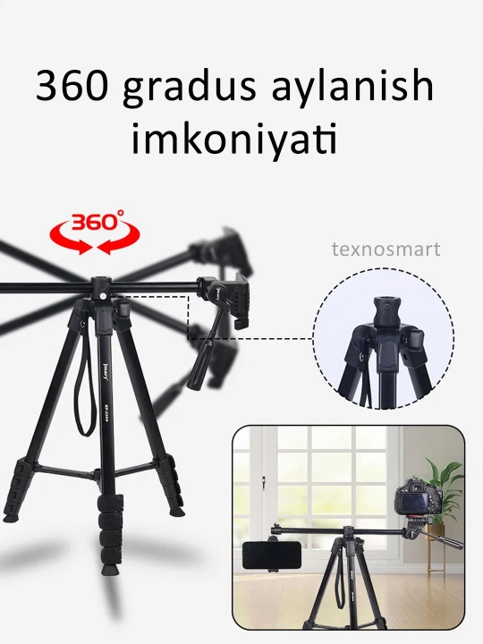 Штатив Jmary kp 2209 с держателем для телефона и фотоаппарата