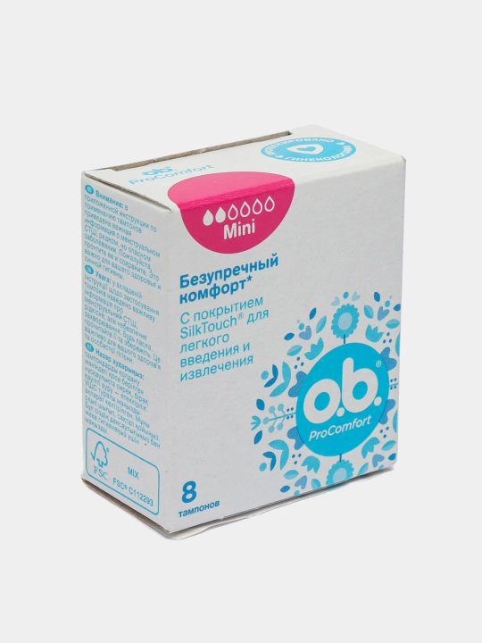 Tamponlar o.b Procomfort Mini, 8 dona