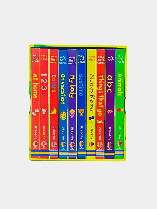 Ingiliz tilini o'rgatish uchun Usborne kitobi, qattiq muqovali bolalar kitoblari, 10 dona