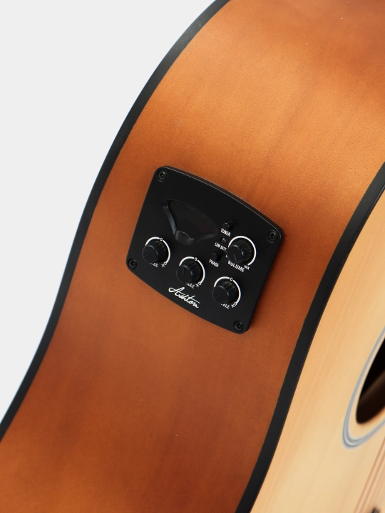Akustik gitara Ashton D20 S CEQ NTM, qattiq top drednought ELE
