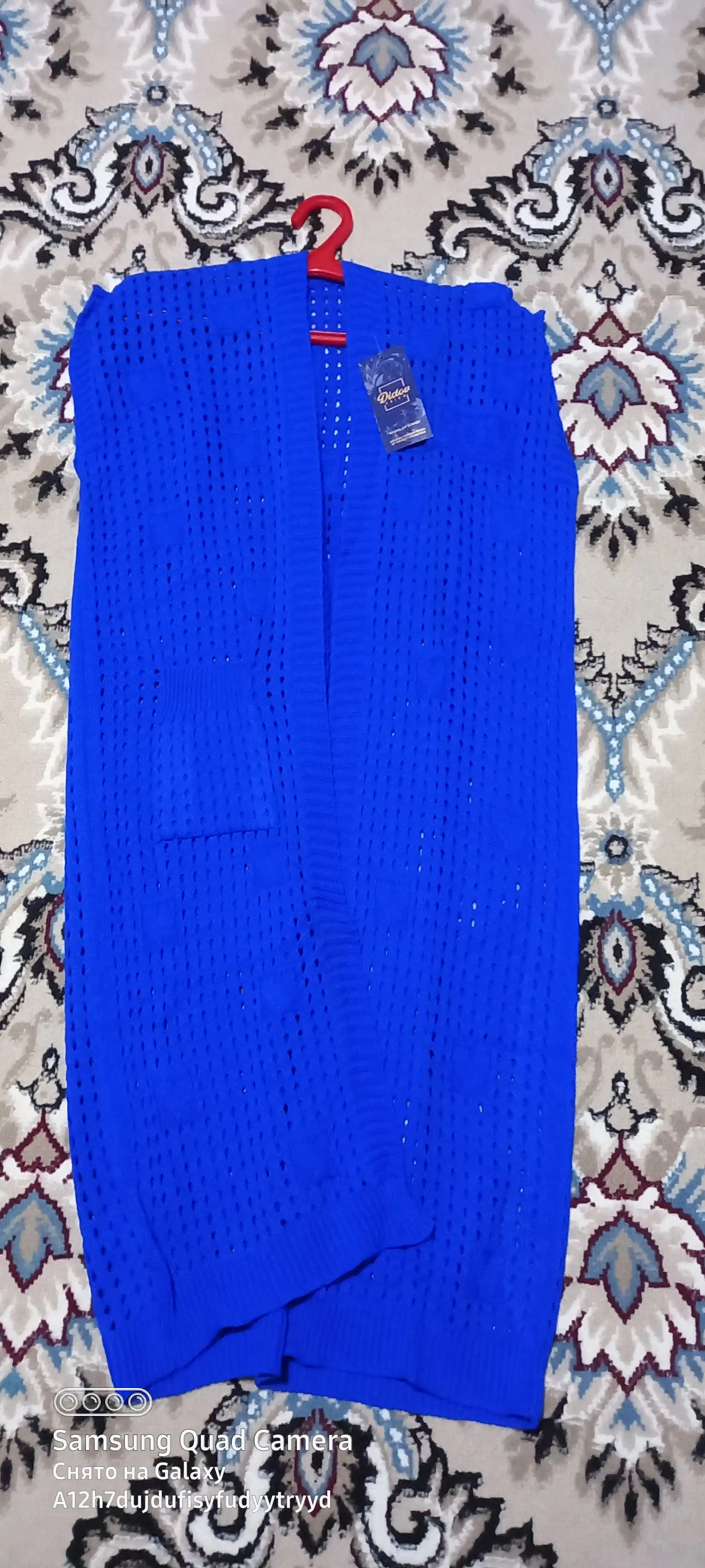 Ayollar uchun kardigan Didov triko, to'qilgan, oversize, bahor-kuzga