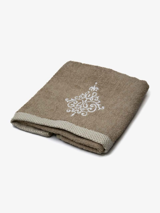 Embroidery 100% paxtali yumshoq va nam shimuvchi sochiq, 72×147 va 40×60 sm