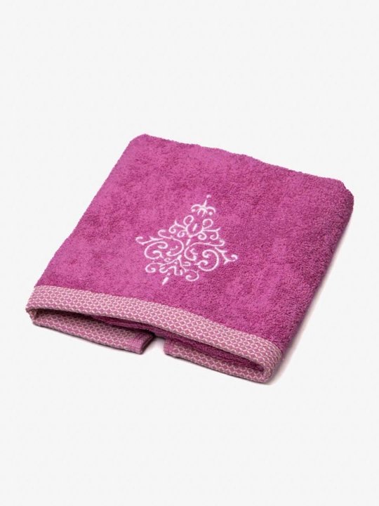 Embroidery 100% paxtali yumshoq va nam shimuvchi sochiq, 72×147 va 40×60 sm
