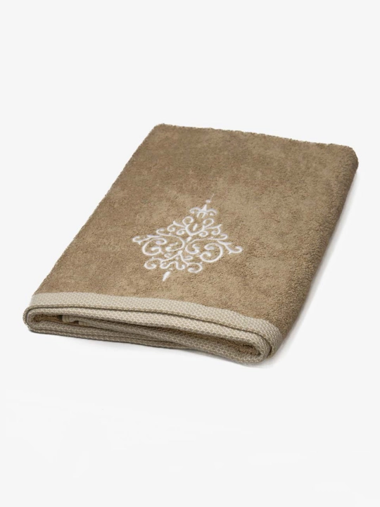 Embroidery 100% paxtali yumshoq va nam shimuvchi sochiq, 72×147 va 40×60 sm
