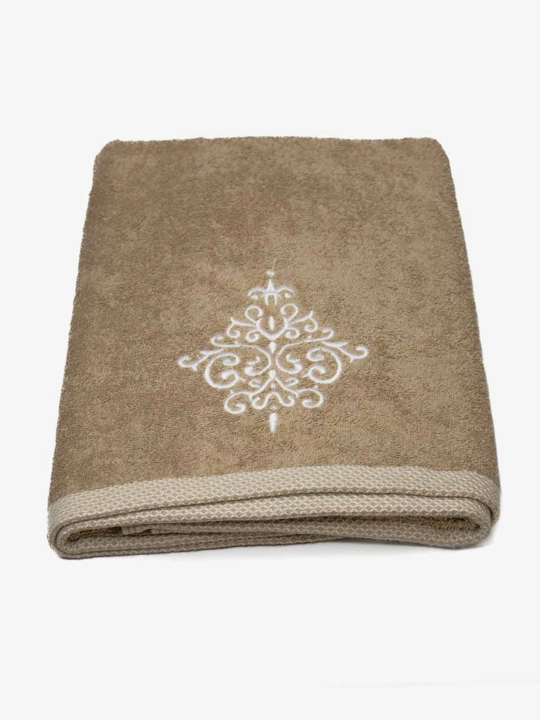 Embroidery 100% paxtali yumshoq va nam shimuvchi sochiq, 72×147 va 40×60 sm