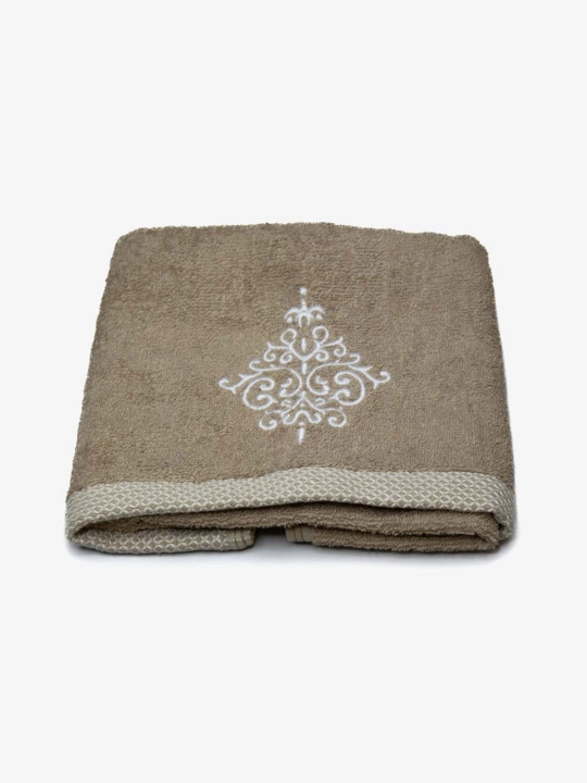 Embroidery 100% paxtali yumshoq va nam shimuvchi sochiq, 72×147 va 40×60 sm