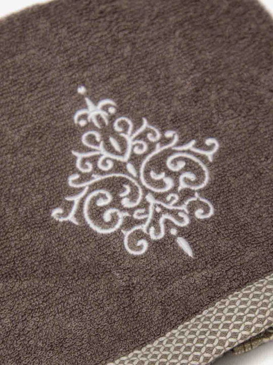 Embroidery 100% paxtali yumshoq va nam shimuvchi sochiq, 72×147 va 40×60 sm