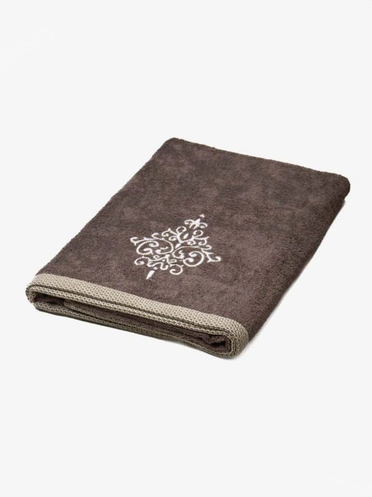 Embroidery 100% paxtali yumshoq va nam shimuvchi sochiq, 72×147 va 40×60 sm