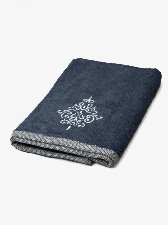 Embroidery 100% paxtali yumshoq va nam shimuvchi sochiq, 72×147 va 40×60 sm