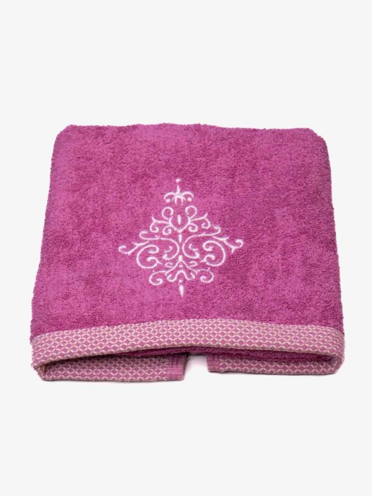 Embroidery 100% paxtali yumshoq va nam shimuvchi sochiq, 72×147 va 40×60 sm