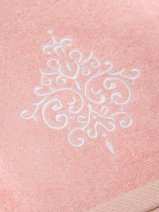 Embroidery 100% paxtali yumshoq va nam shimuvchi sochiq, 72×147 va 40×60 sm