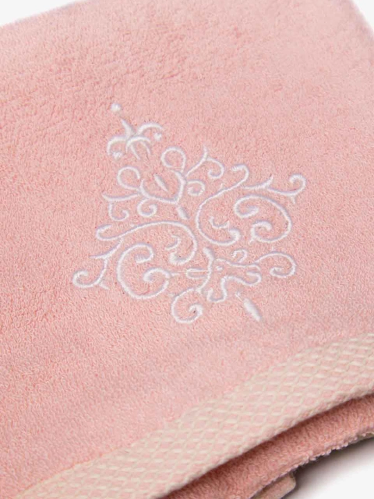 Embroidery 100% paxtali yumshoq va nam shimuvchi sochiq, 72×147 va 40×60 sm