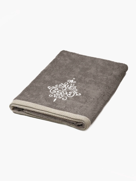 Embroidery 100% paxtali yumshoq va nam shimuvchi sochiq, 72×147 va 40×60 sm
