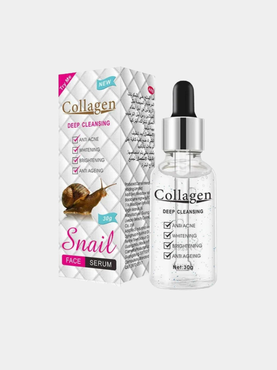 Collagen snail база под макияж с коллагеном для лица, омолаживающая ...
