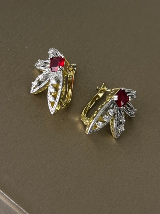 Серьги, гипоаллергенный сплав с английской застежкой