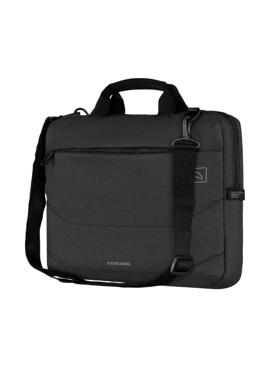 Итальянская сумка для ноутбука Tucano SLIM BAG IDEALE 15.6", чёрная, B-IDEALE-BK
