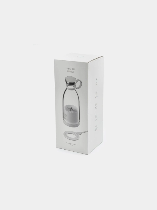 Ko‘chma simsiz mini blender, smuzi, sharbatlar va bolalar pyuresi uchun sheyker, 350 ml