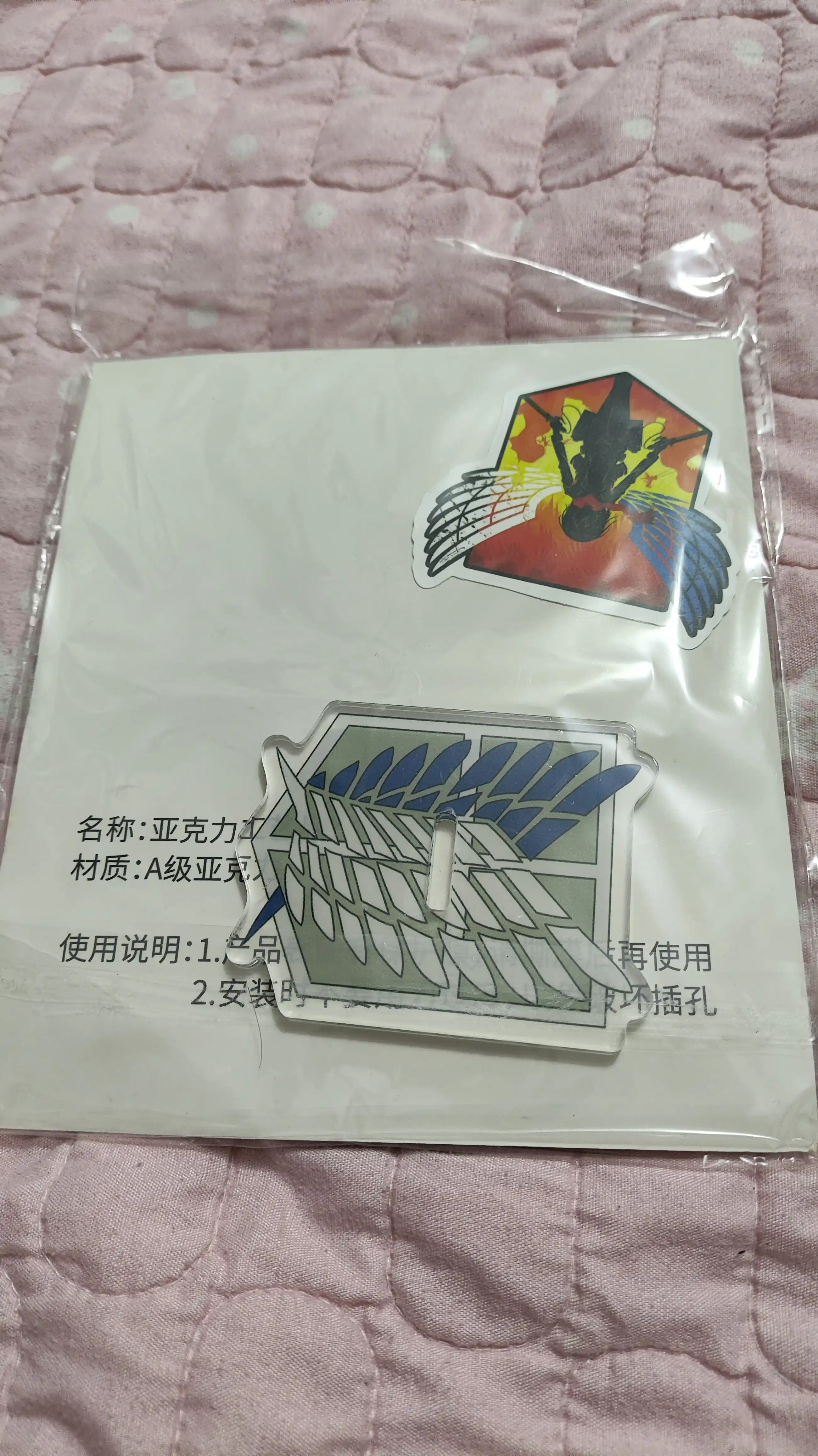 Acrylic anime figure "Attack on Titan" Levi, Eren, Mikasa, Armin 16 sm