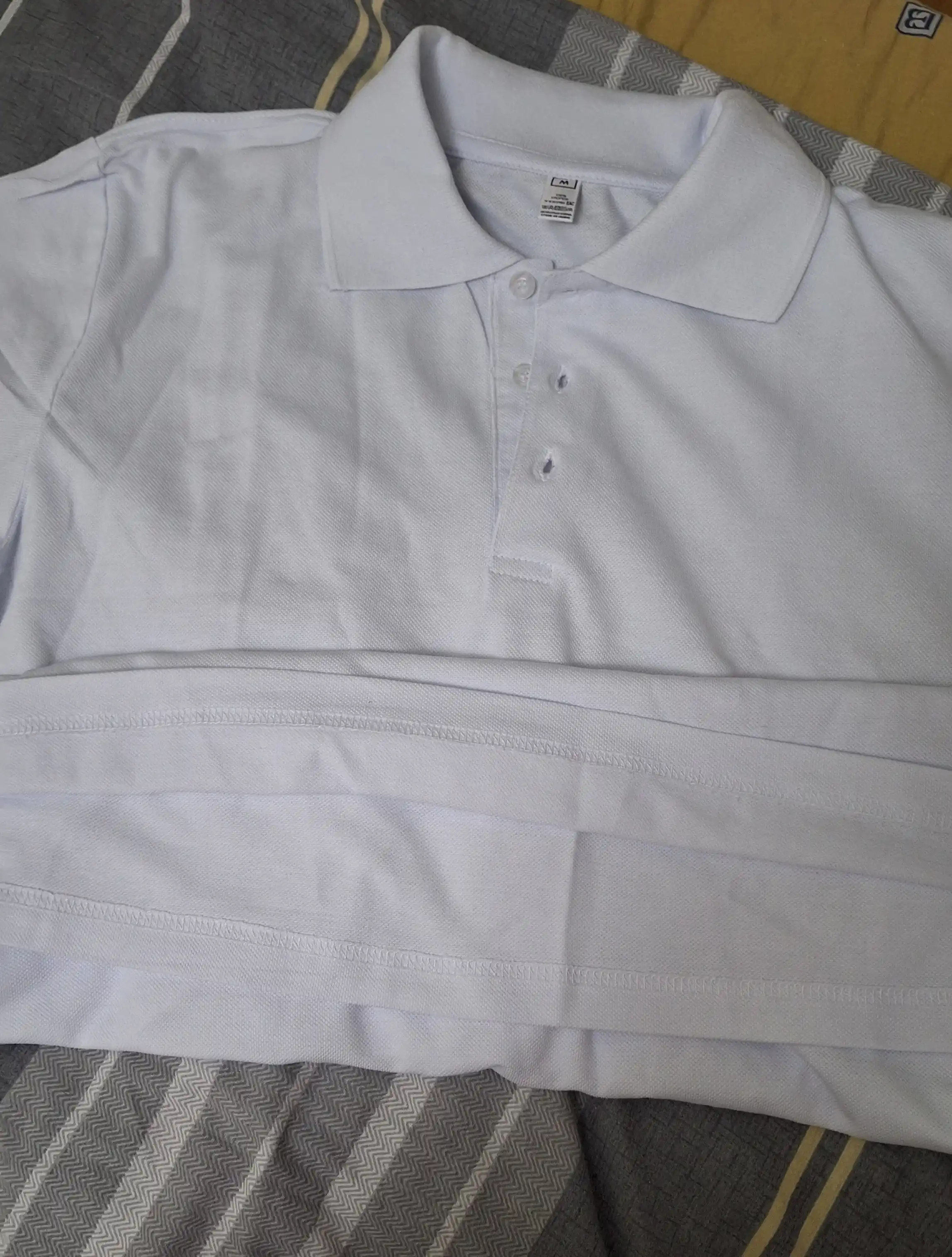 Erkaklar uchun futbolka polo, 100% paxta, bir o'lchamga katta