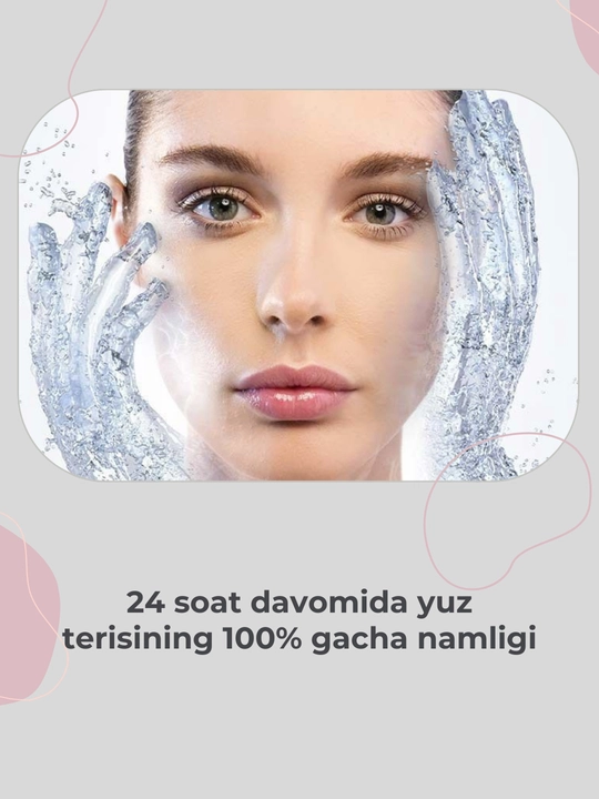 Yengil makiyajni olib tashlash va yuzni namlantirish uchun tabiiy kosmetik molochko