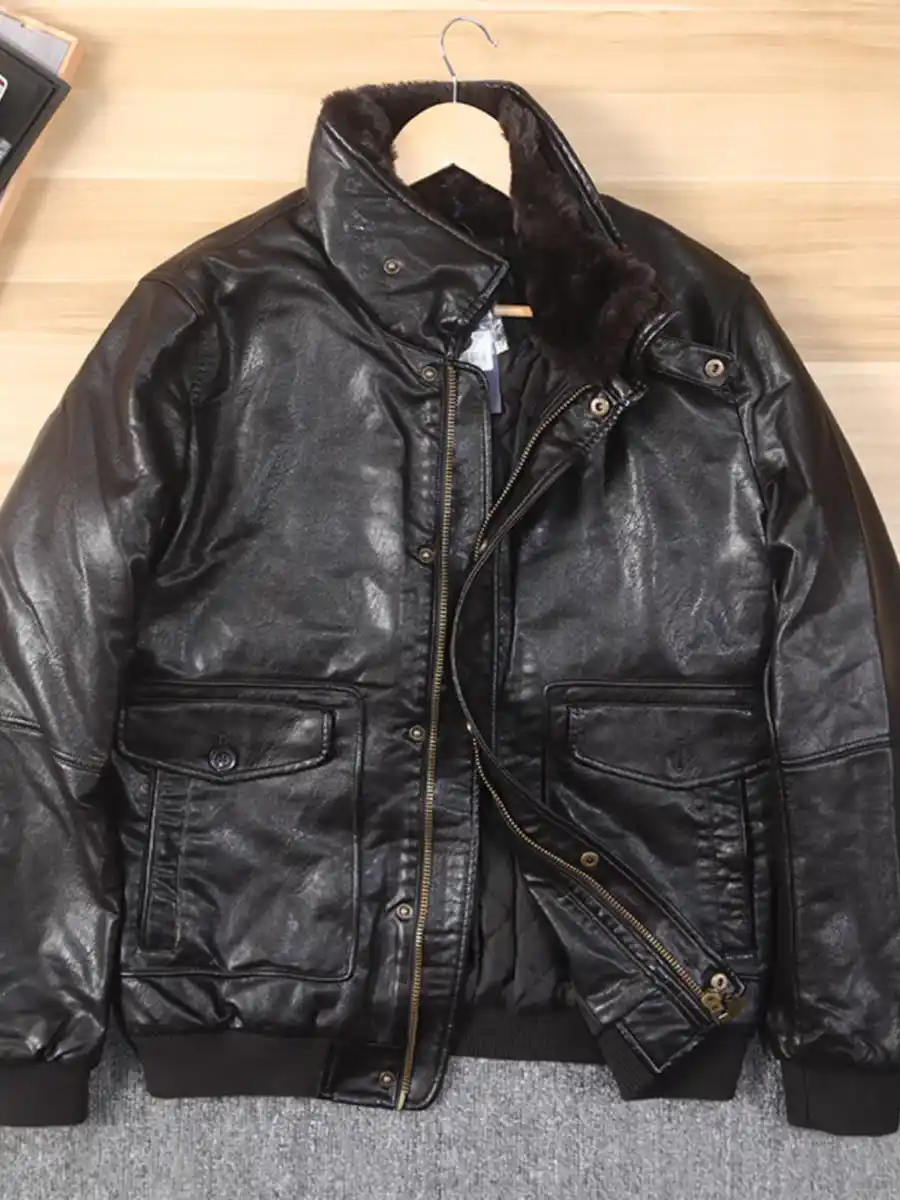 Charm kurta erkaklar uchun, charmdan, aviator Carrera Classic, erkaklar bomber modeli