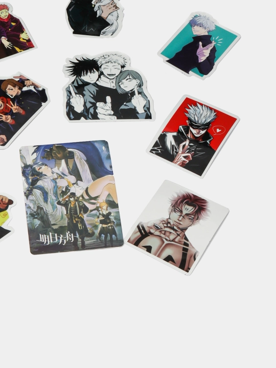 Vinil anime stikerlari "Sehrli jang", 10 ta tasodifiy dona