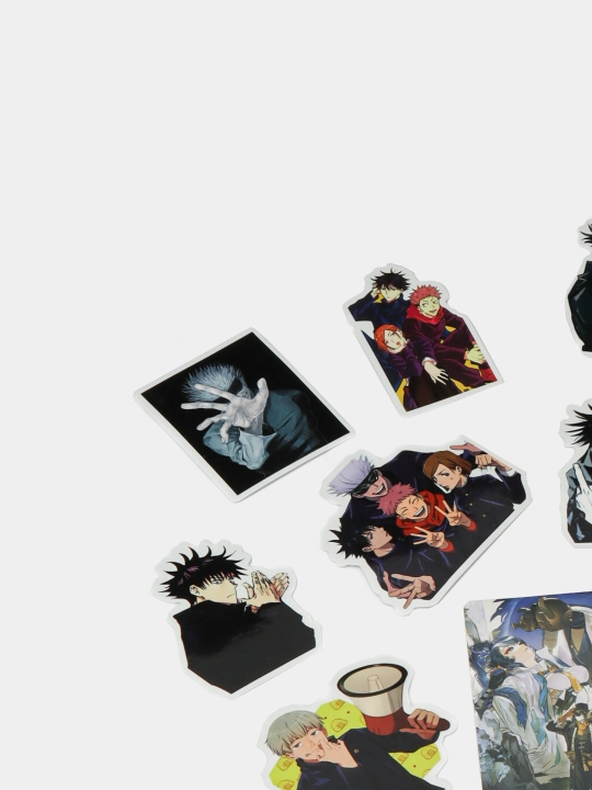 Vinil anime stikerlari "Sehrli jang", 10 ta tasodifiy dona