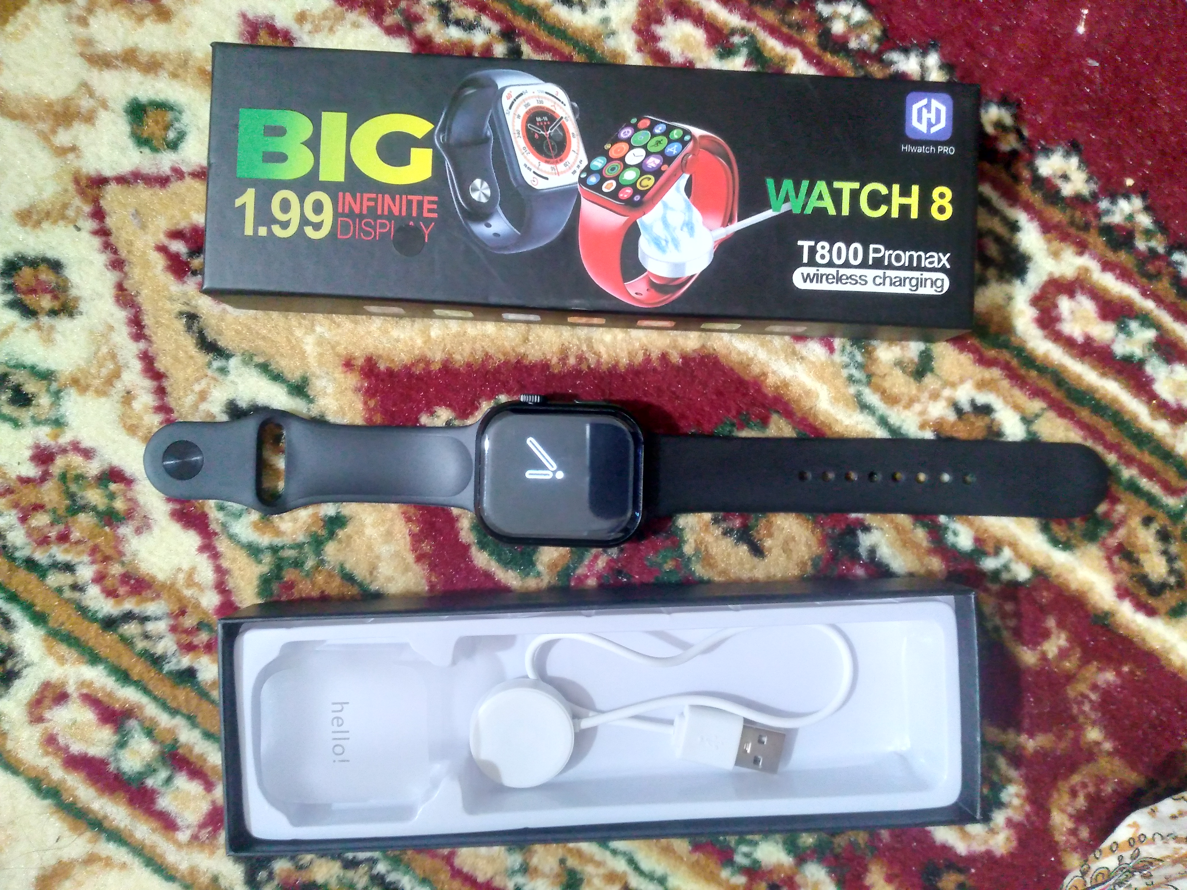 Умные часы Big Smart Watch T800 Pro Max, 49 мм, для iOS, Android, в 4 разных цветах