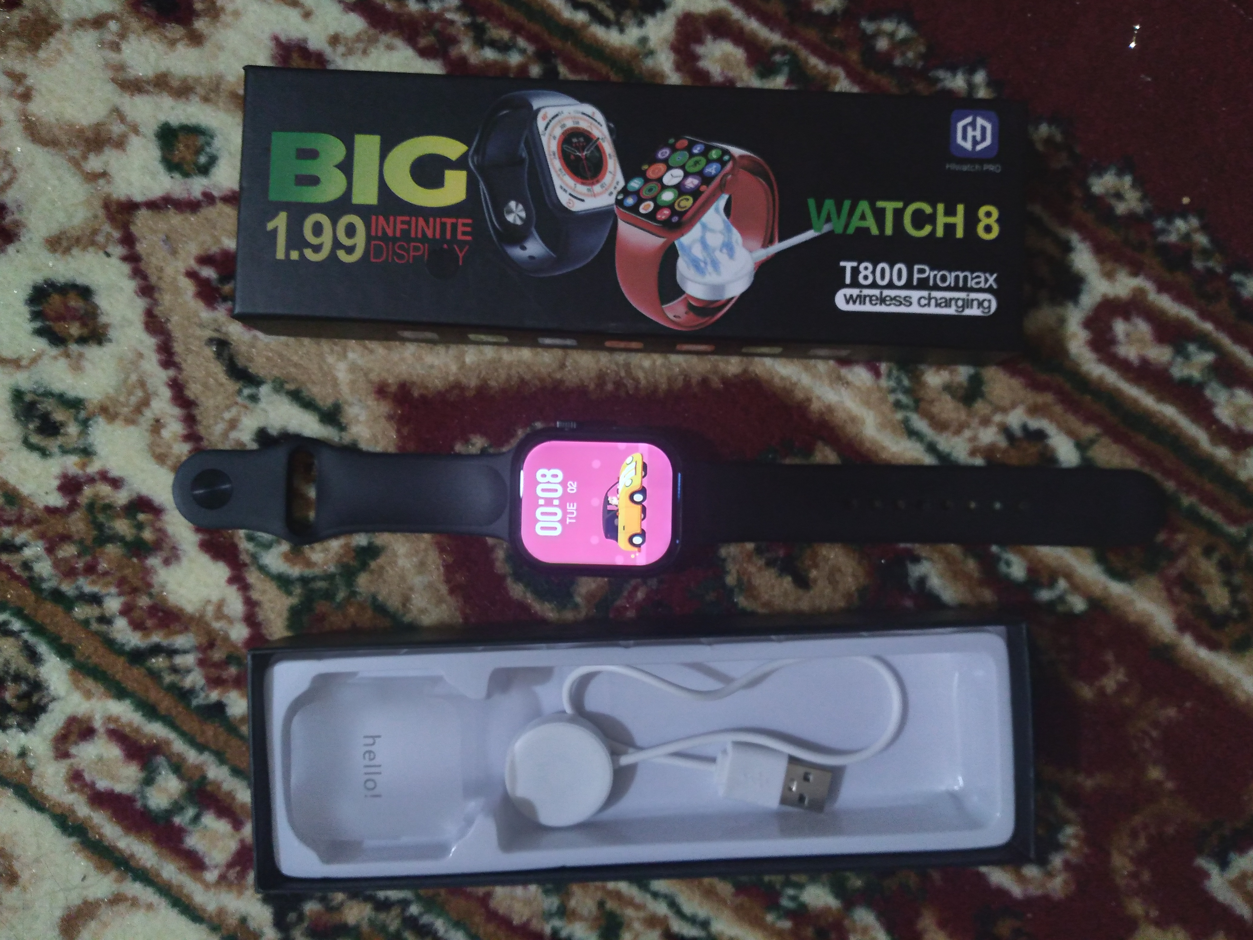 Умные часы Big Smart Watch T800 Pro Max, 49 мм, для iOS, Android, в 4 разных цветах