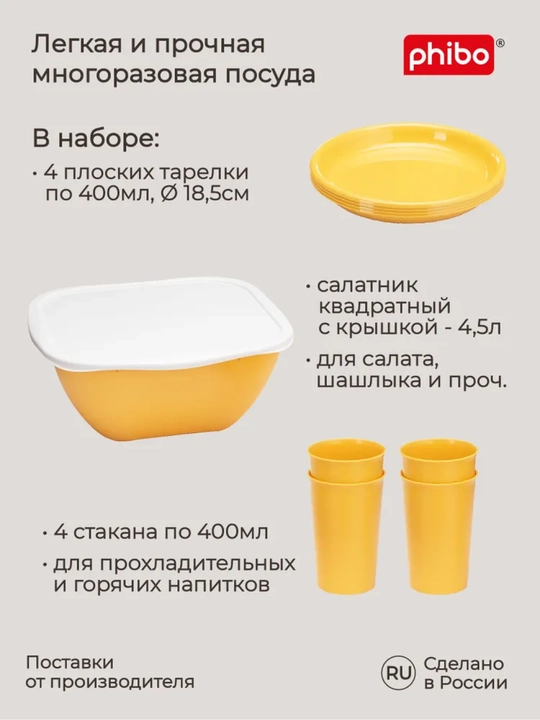 Контейнер для пикника, лагеря, отдыха, кемпинга