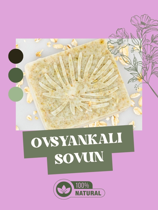 Yuz va tana uchun oqartiruvchi yumshatuvchi tabiiy ximikatlarsiz ovsyanka sovun