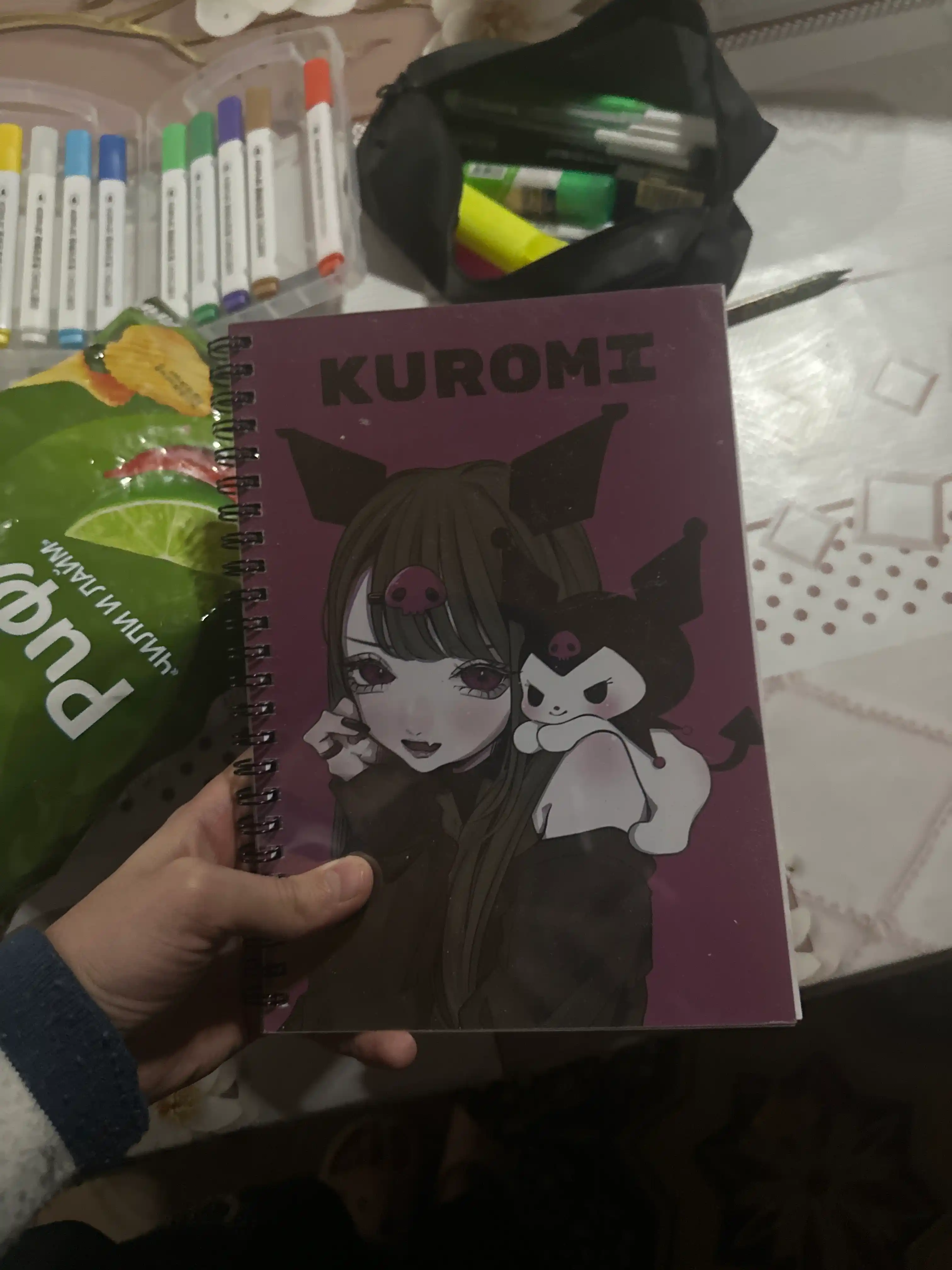 Bloknot halqalarda Kuromi, 50 varaq