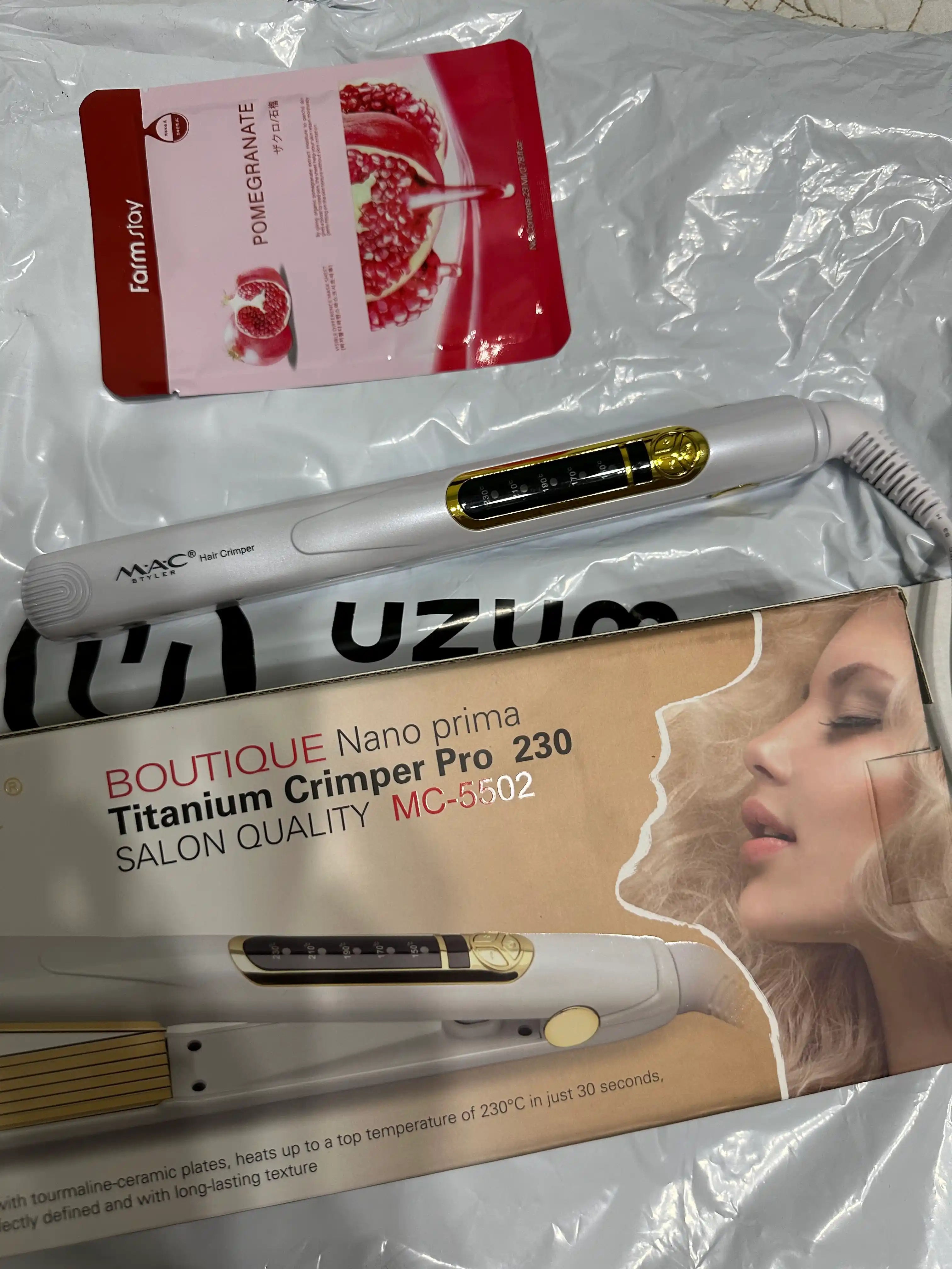 Professional soch uchun gafri dazmol MAC Stayler MC-5502, keramik plastinali