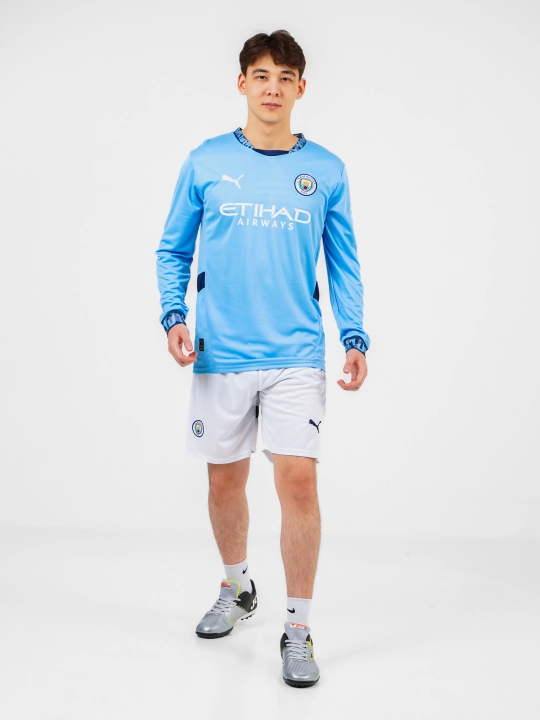 Футбольная форма с рукавами, Manchester City, для домашних и выездных матчей, 2024 - 