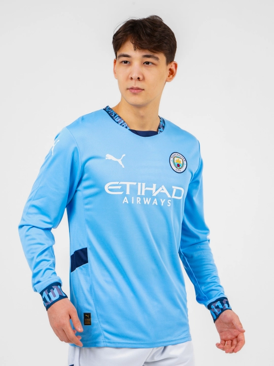 Футбольная форма с рукавами, Manchester City, для домашних и выездных матчей, 2024