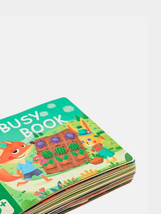 Развивающая книга Busybook, Монтессори на липучках