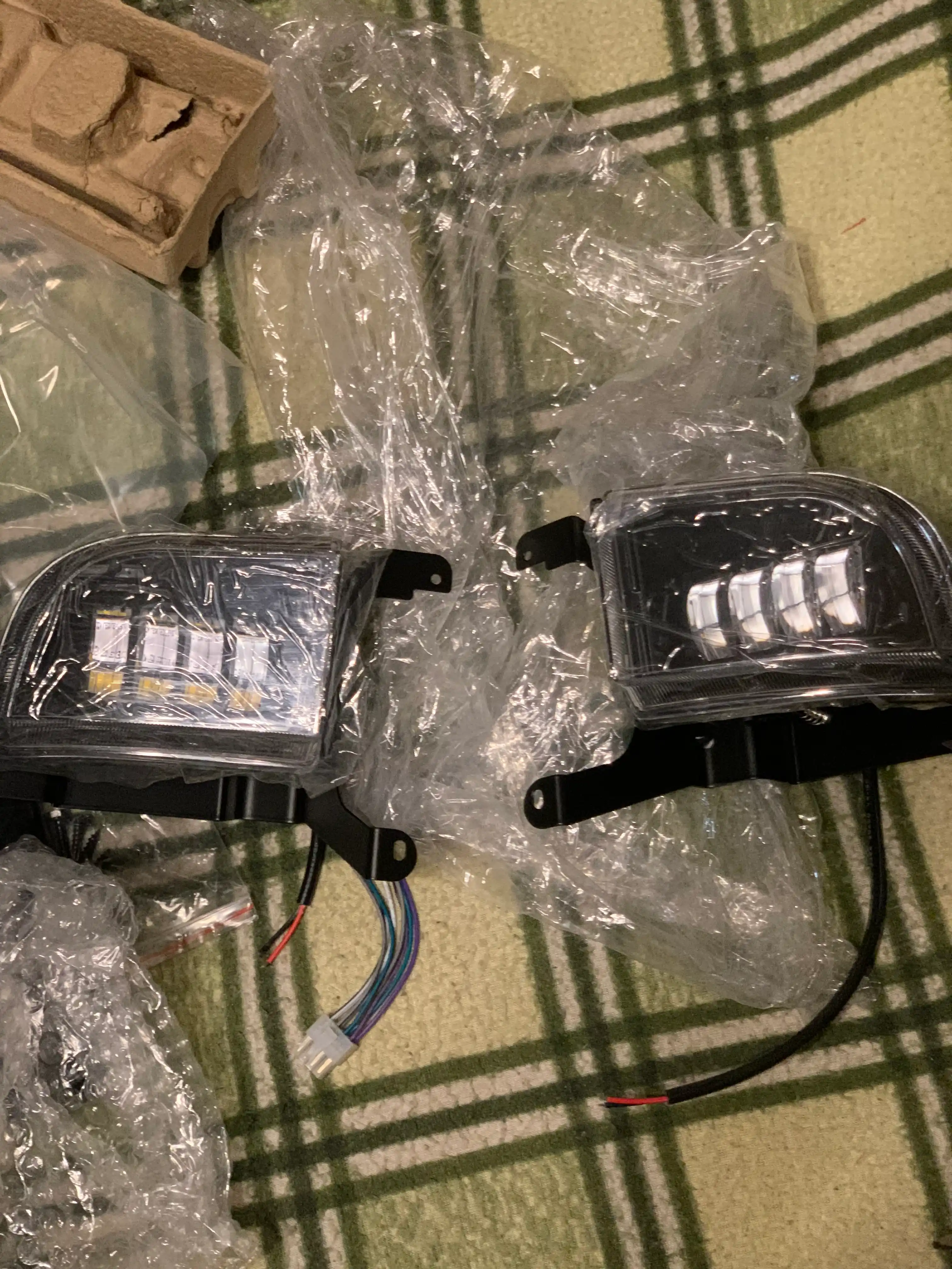 Противотуманные LED фары для Lacetti, белого и белого-желтого цвета, 2 в 1
