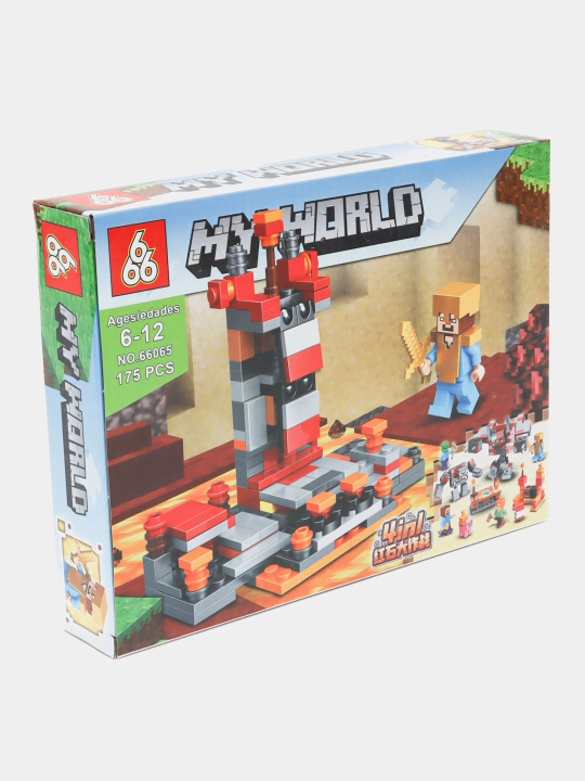 Конструктор My world Лего Майнкрафт для детей, с животными, роботами