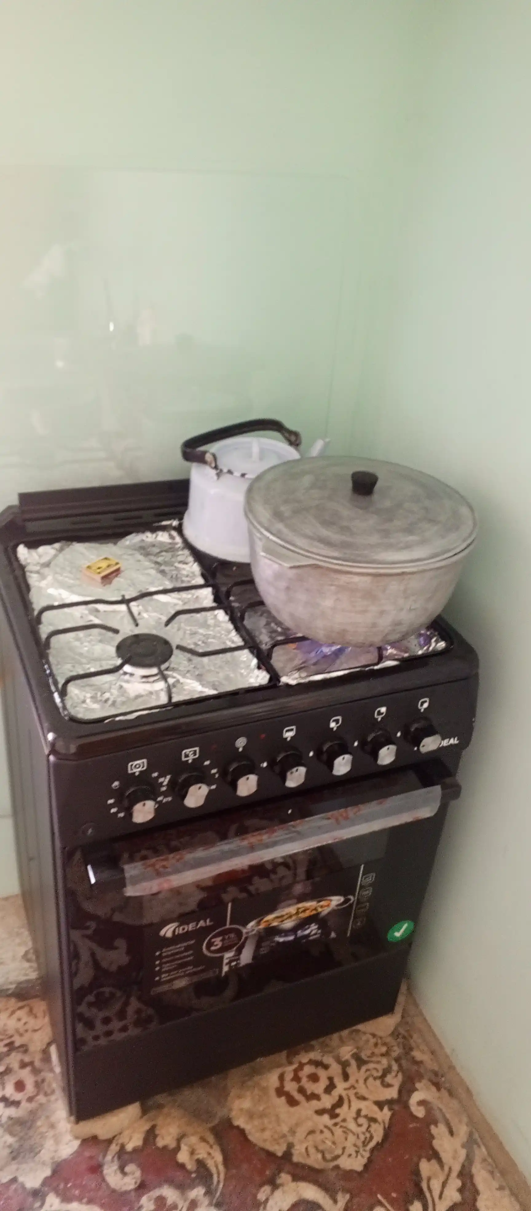 Ideal L350 3+1 konforkali gaz plitasi, pech hajmi 65 l, 60 * 60