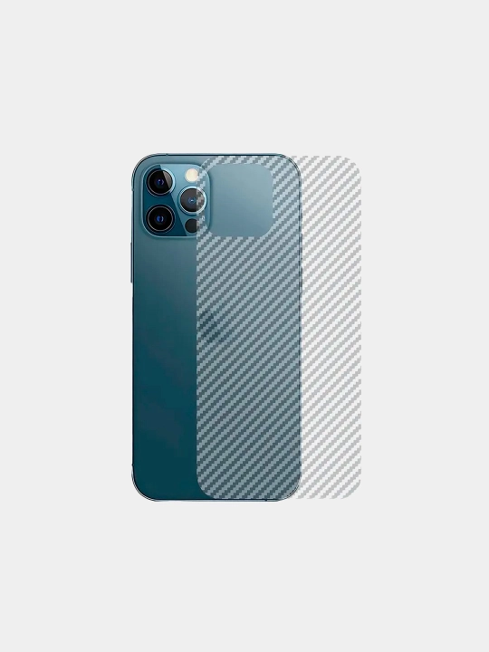 IPhone 11 dan 16 Pro Max uchun, Samsung S madeldagi karbon plonkasi, orqa tomoni uchun