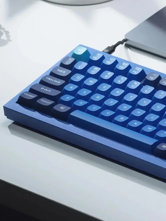 Simli o'yin klaviaturasi  Keychron Q1 QMK, HotSwappable, RGB, Knob, Black