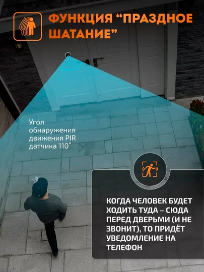 Aqlli videoglazok Wi-Fi EZVIZ DP2C 2MP, kamera, eshik glazogi, domofon, qo‘ng‘iroq