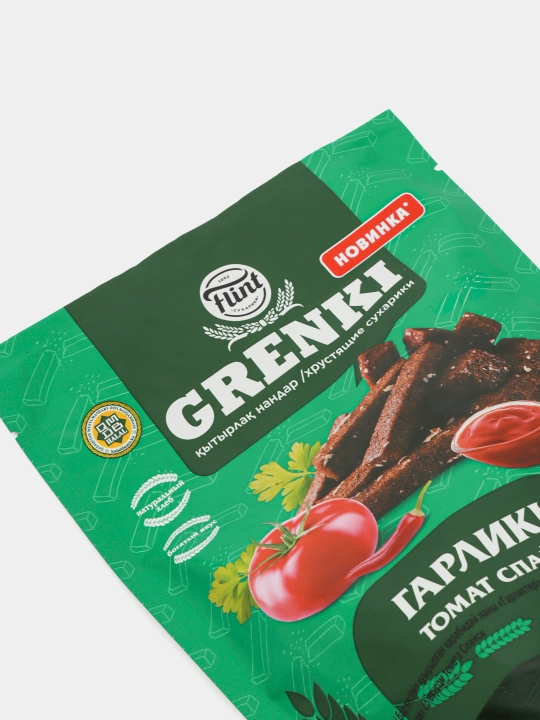 Grenkalar Flint, "Tomat Spaysi" ta’mli garlik, 90 g